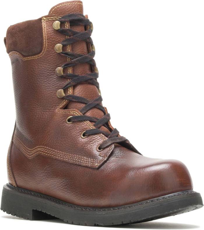 view #1 of: Bota de 10 pulgadas de hombre con protector metatarsal interno, puntera de material compuesto, para riesgo elÒctrico, marrÝn, HYTEST 04055