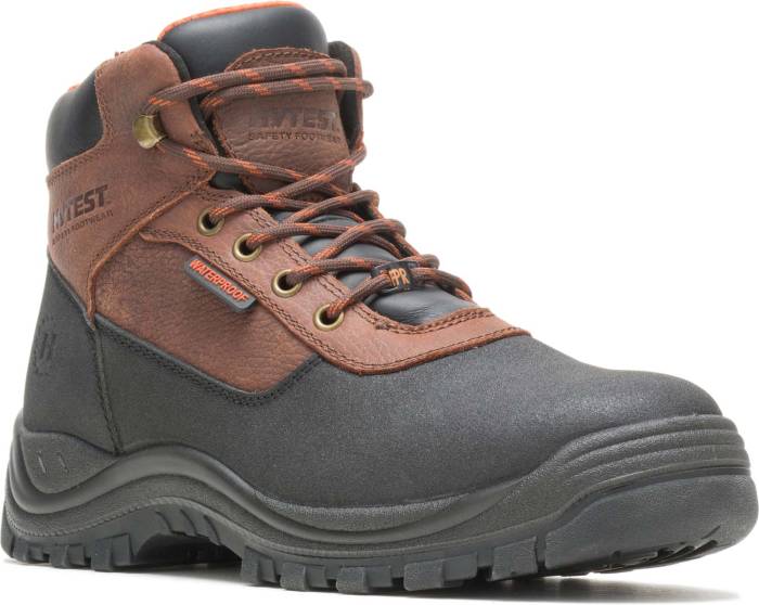 view #1 of: HYTEST 13621 Knox, Men's, Black/Brown, Steel Toe, EH, PR, 6 Inch, WP Boot