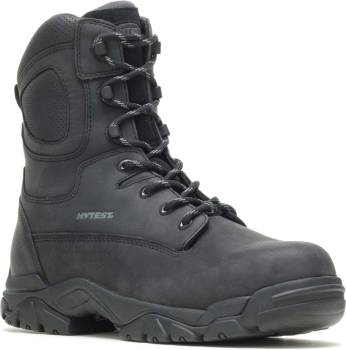 Bota Stealth de 8ápulgadas unisex resistente a perforaciones, aislada, impermeable, con puntera de composite, riesgo elÒctrico, negra, HyTest 14480