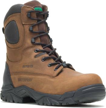 Bota Stealth de 8ápulgadas unisex resistente a perforaciones, aislada, impermeable, con puntera de composite, riesgo elÒctrico, marrÝn, HyTest 14481