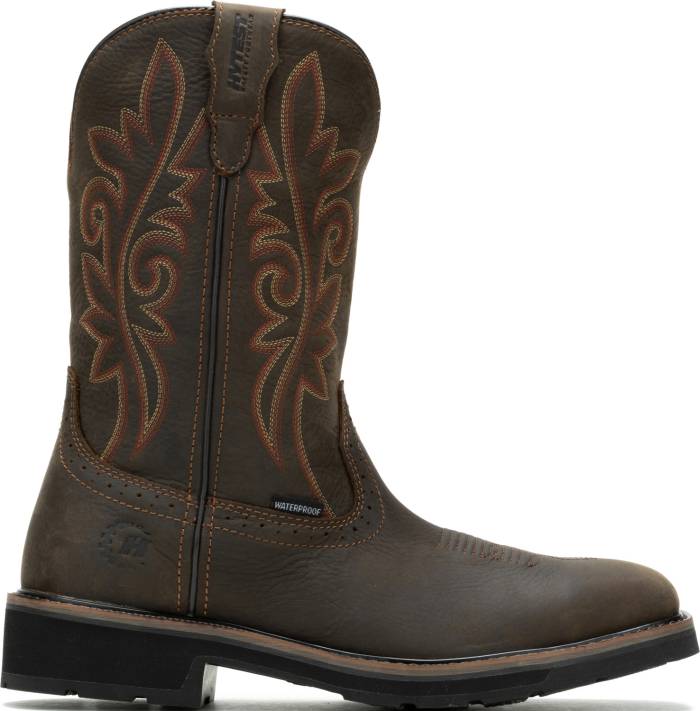 alternate view #2 of: HYTEST 15581 Falcon, Men's, Brown, Steel Toe, EH, WP, Pull On, Work Boot