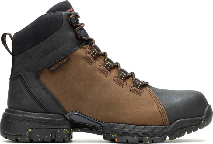 alternate view #2 of: HYTEST Footrests 22477 2.0 Xergy, Men's, Brown, Comp Toe, EH, WP, Slip Resistant, 6 Inch, Work Boot