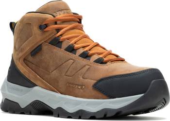 HYTEST 22731 Powerhaul, Men's, Brown, Comp Toe, EH, WP, Slip Resistant, Hiker Work Boot