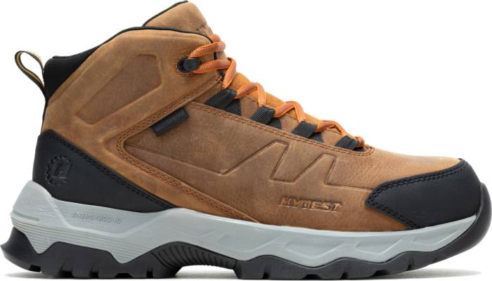 alternate view #2 of: HYTEST 22731 Powerhaul, Men's, Brown, Comp Toe, EH, WP, Slip Resistant, Hiker Work Boot