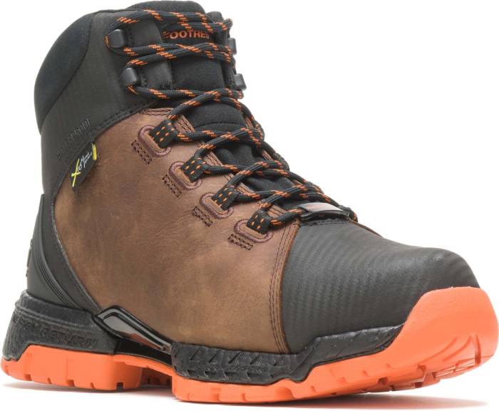 view #1 of: HYTEST FootRests 2.0 23131 XERGY, Men's, Brown/Orange Nano Toe, EH, Mt, WP Hiker