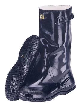 Bota para barro sin cordones, 100 % impermeable, con puntera suave, de 17 pulgadas, negra, Abel AB6950BLK