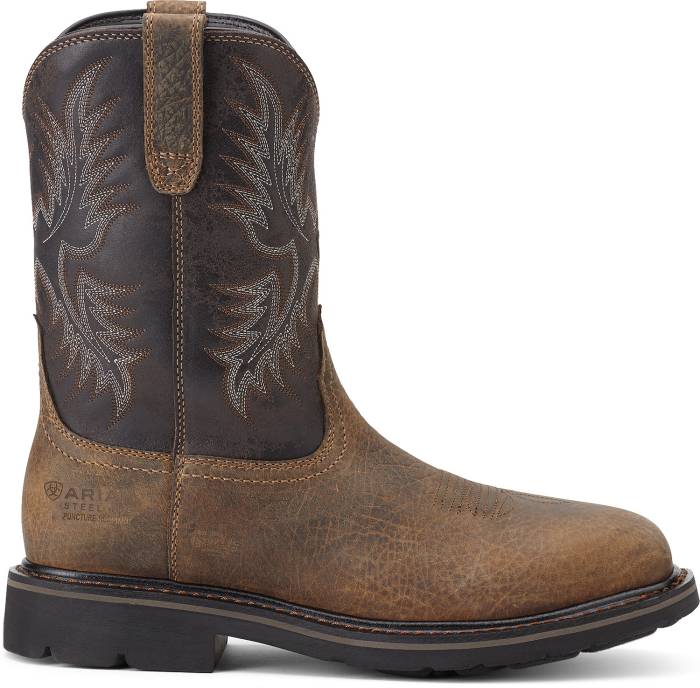 alternate view #2 of: Ariat AR10012948 Sierra, Men's, Earth, Steel Toe, EH, PR, Pull On, Work Boot