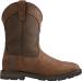 view #1 of: Ariat AR10015196 Groundbreaker, Men's, Palm Brown/Ballistic Brown, Steel Toe, EH, WP, 10 Inch, Pull On, Work Boot