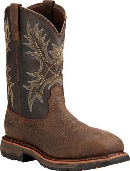 Bota Pull-on, EH, WP, con puntera de composite, para hombre, Ariat AR10017420 Workhog