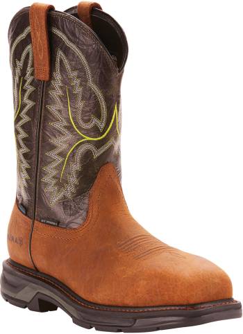 Bota de trabajo Pull On EH, WP con puntera de carbono, de hombre Ariat AR190024966 Workhog XT