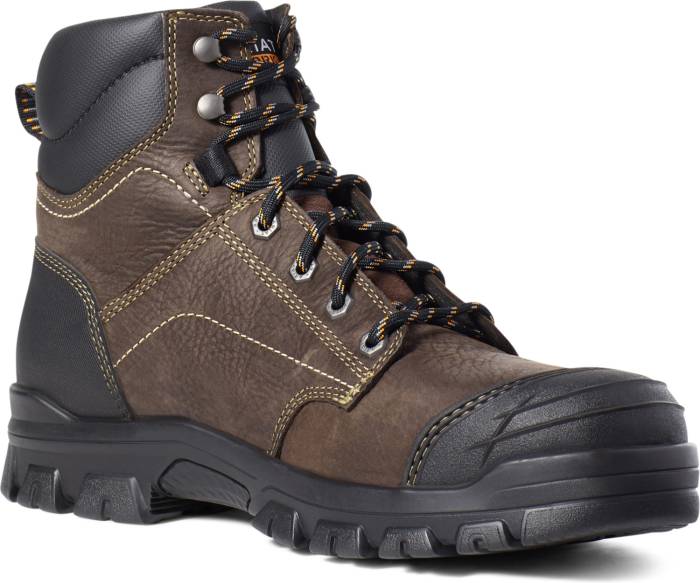 alternate view #3 of: Ariat AR10034673 Treadfast, Men's, Dark Brown, Steel Toe, EH, WP, 6 Inch, Work Boot