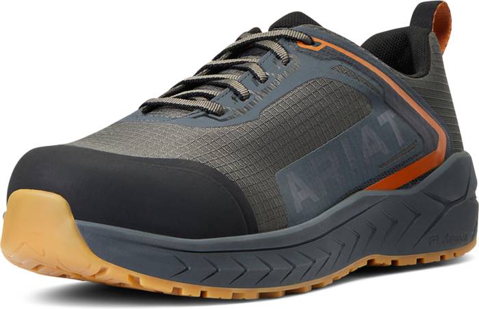 alternate view #2 of: Ariat AR10040282 Outpace, Men's, Gunmetal, Comp Toe, EH, Low Athletic, Work Shoe