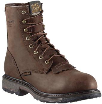 Bota con puntera de material compuesto SR, impermeable, de 8 pulgadas, marrÝn, para hombre, Ariat 1943 Workhog