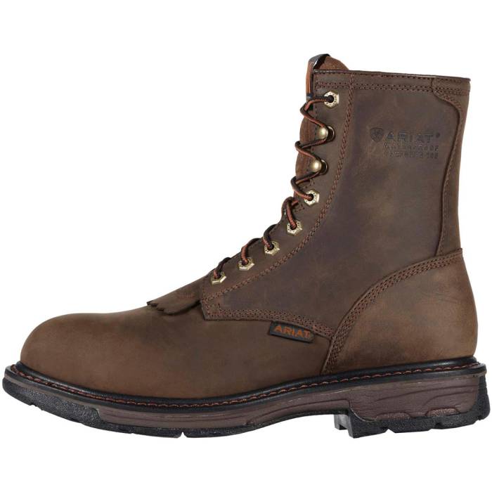 alternate view #2 of: Ariat 1943 Men's Brown 8 Inch Workhog Boot Composite Toe SR Waterproof