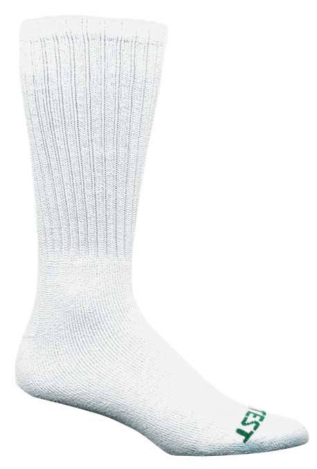 view #1 of: HYTEST AS279WHT-12PK BIGFOOT, Men's, White, Cotton Crew Sock