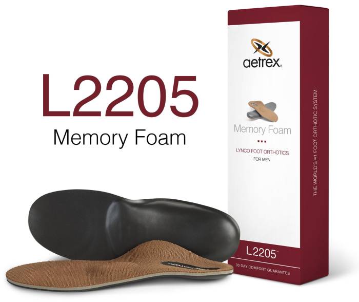 alternate view #2 of: Aetrex ATL2205M Lynco, Men's, Medium To High Arch, Orthotic