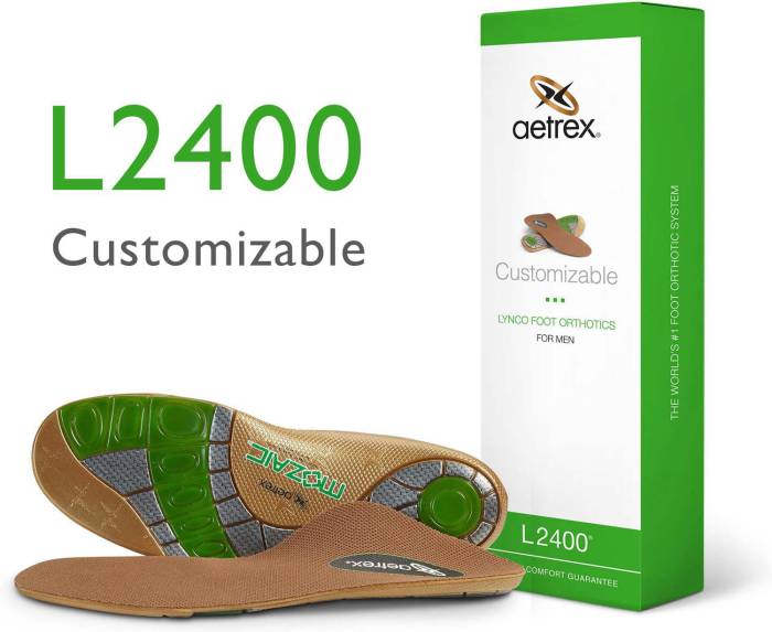 alternate view #2 of: Aetrex ATL2400M Men's Customizable Orthotic For Personal Comfort