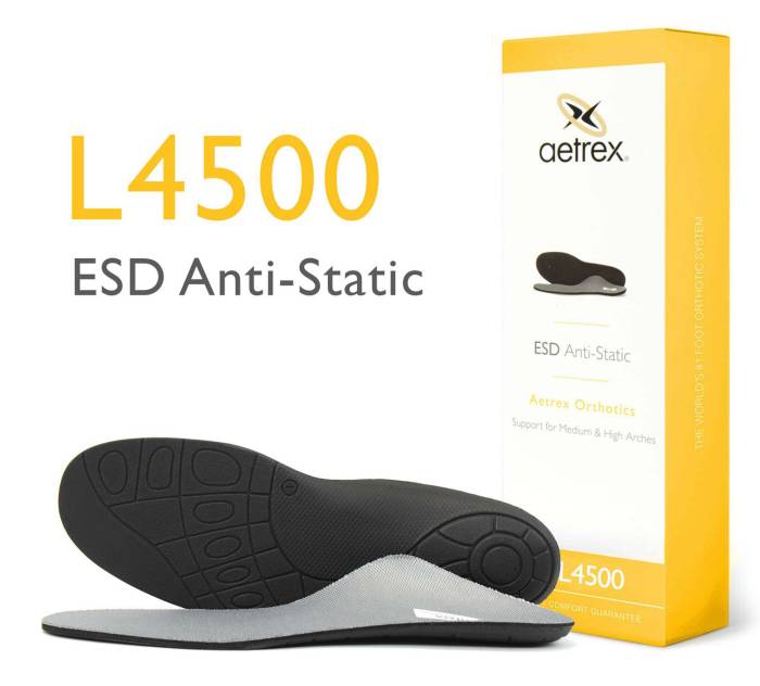 alternate view #2 of: Aetrex ATL4500M ESD Anti-Static, Unisex, Orthotic