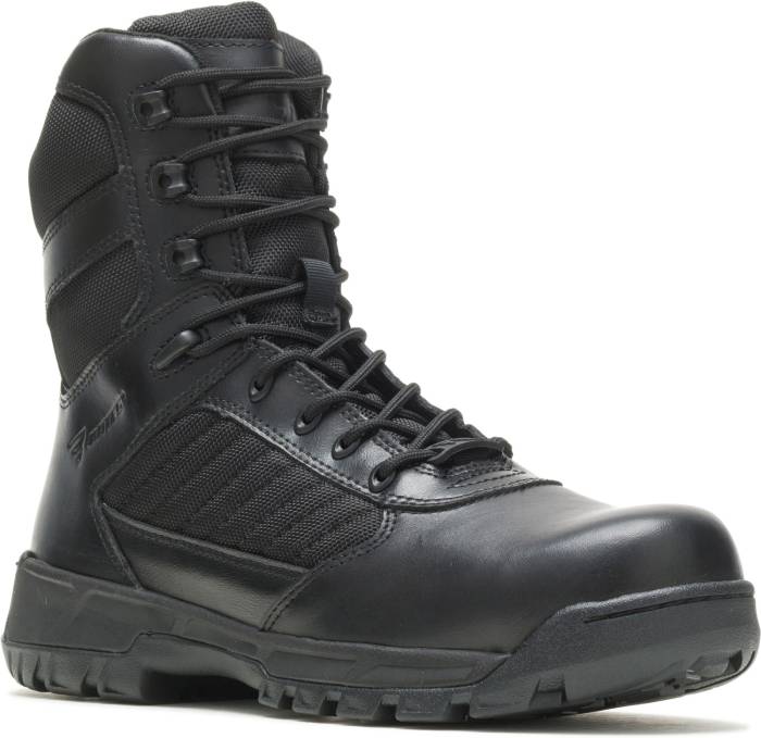 view #1 of: Bates BA3184 Men's, Black, Comp Toe, EH, Side Zip, 8 Inch Boot