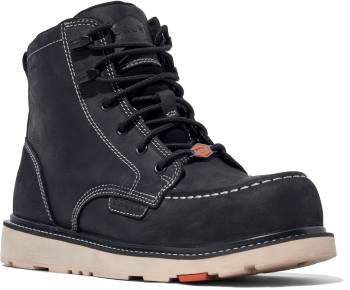 BRUNT Workwear BRF10001-002 Marin, Men's, Black, Comp Toe, EH, WP, Slip Resistant, 6 Inch, Work Boot