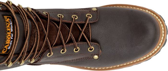 alternate view #4 of: Carolina CA1821 Brown Steel Toe, Electrical Hazard, Men's 8 Inch Logger