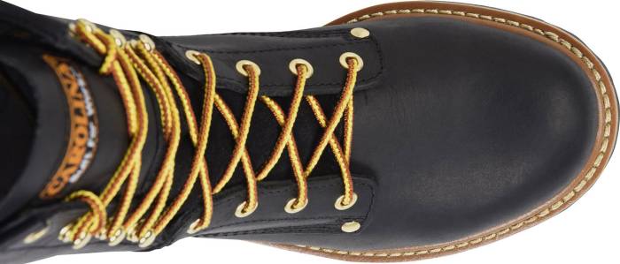 alternate view #4 of: Carolina CA1825 Men's Black, Steel Toe, EH, 8 Inch Logger