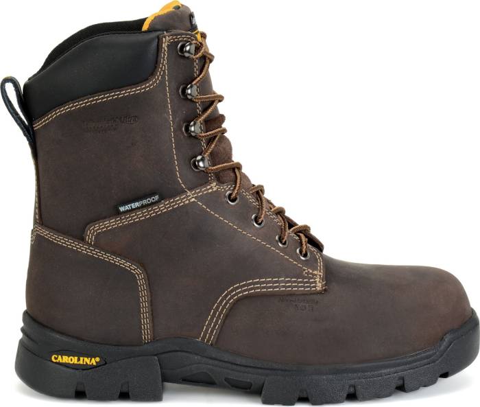 alternate view #2 of: Carolina CA3538 Circuit Hi, Men's, Brown, Comp Toe, EH, WP/Insulated, 8 Inch, Work Boot