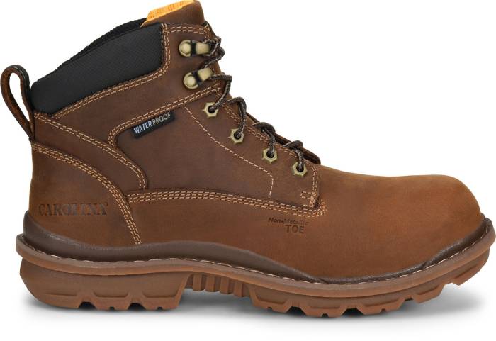 alternate view #2 of: Carolina CA3558 Dormite, Men's, Brown, Comp Toe, EH, WP, 6 Inch, Work Boot