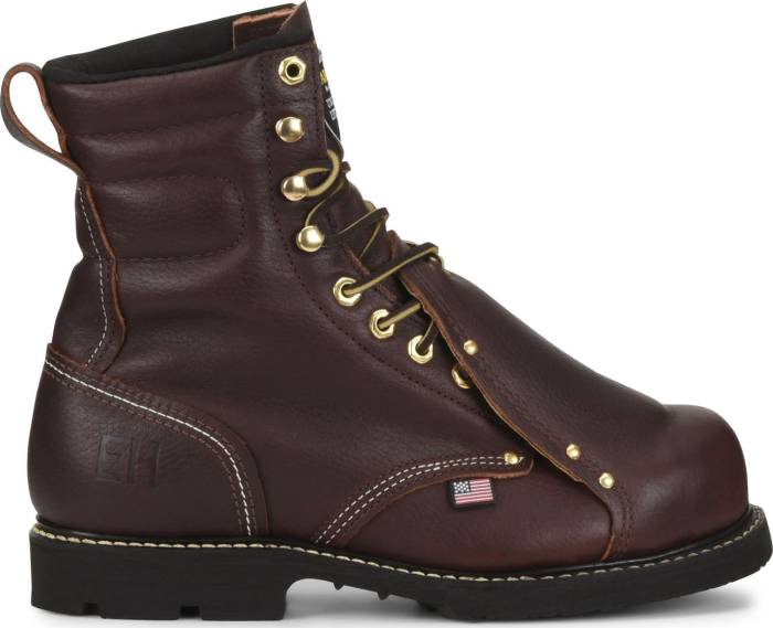 alternate view #2 of: Carolina CA505USA Briar Pitstop, USA Made, Steel Toe, Electrical Hazard, Met Guard Unisex 8 Inch Boot