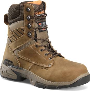 Carolina CA5547 Duke, Men's, Dark Brown, Comp Toe, EH, WP/Insulated, 8 Inch, Work Boot