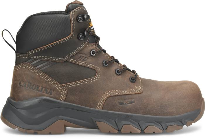 alternate view #2 of: Carolina CA5556 Sub Frame, Men's, Brown, Comp Toe, SD, 6 Inch, Work Boot