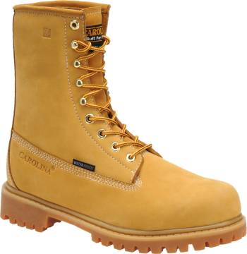 Carolina CA7545 Journeyman, Men's, Wheat, Steel Toe, EH, WP/Insulated, 8 Inch, Work Boot