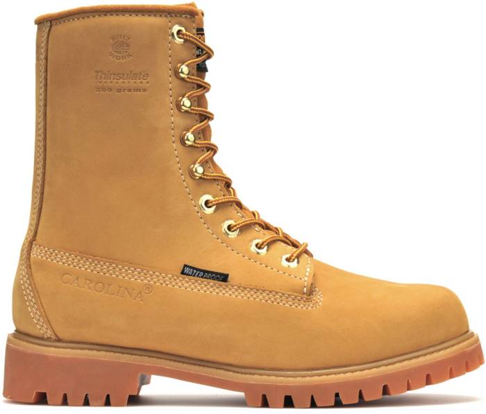 alternate view #2 of: Carolina CA7545 Journeyman, Men's, Wheat, Steel Toe, EH, WP/Insulated, 8 Inch, Work Boot