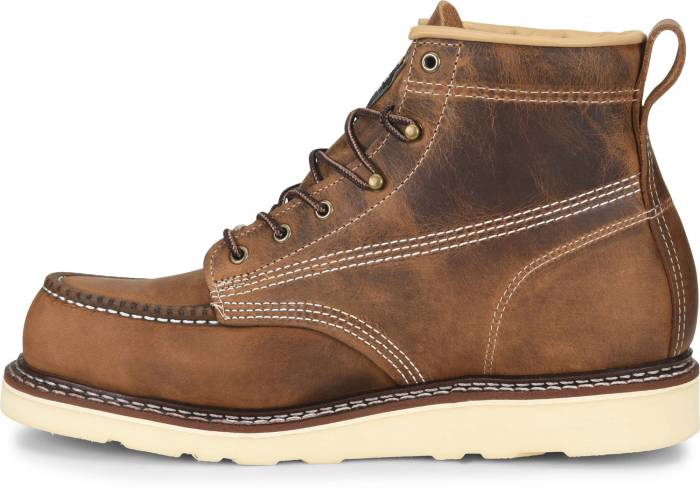 alternate view #3 of: Carolina CA7811 Amp USA, Men's, Brown, Steel Toe, EH, 6 Inch, Work Boot