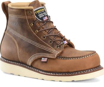 Carolina CA7811 Amp USA, Men's, Brown, Steel Toe, EH, 6 Inch, Work Boot