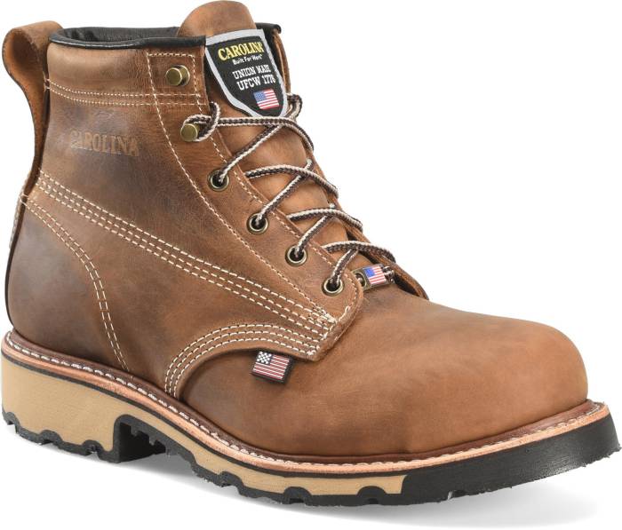 view #1 of: Carolina CA7829 Ferric USA, Men's, Brown, Steel Toe, EH, 6 Inch Work Boot