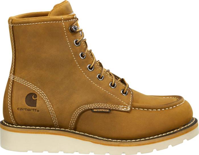 alternate view #2 of: Carhartt CFW6225-W Women's, Brown, Steel Toe, EH, WP, 6 Inch, Wedge, Work Boot