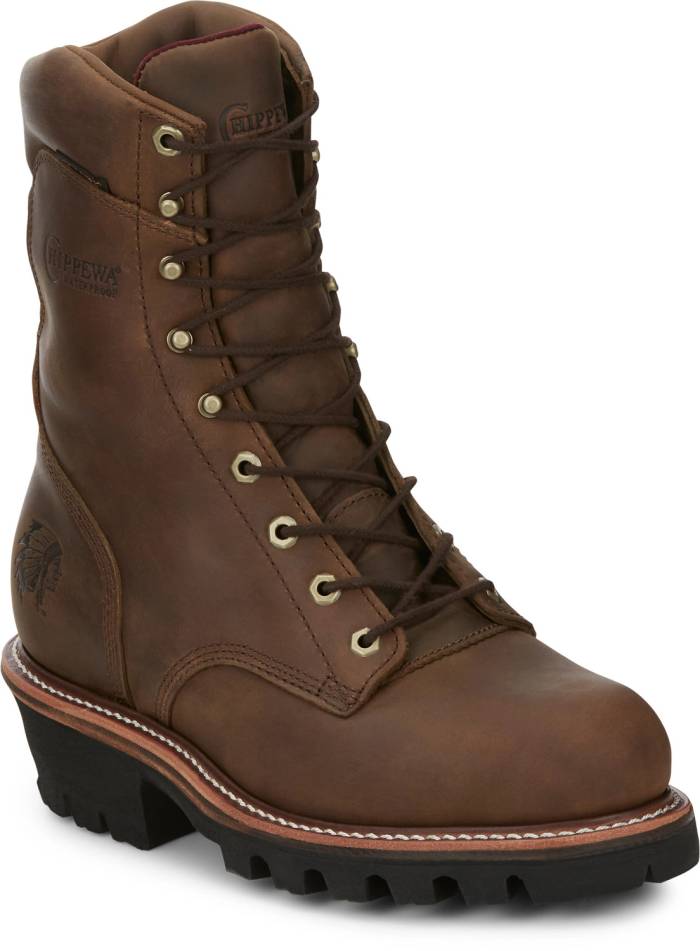 view #1 of: Chippewa CH59405 Super DNA, Men's, Bay Apache, Steel Toe, EH, WP/Insulated, 9 Inch, Logger, Work Boot