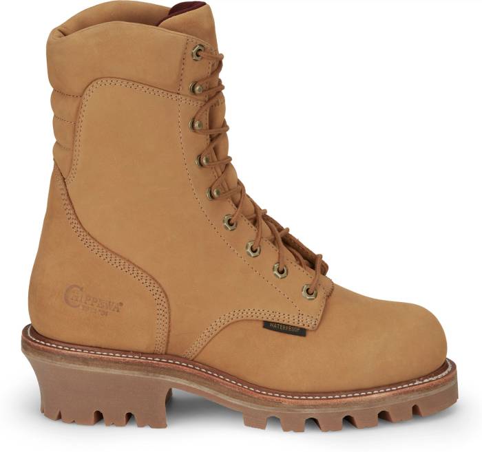 alternate view #2 of: Chippewa CH59417 Super DNA, Men's, Wheat, Steel Toe, EH, WP/Insulated, 9 Inch, Logger, Work Boot