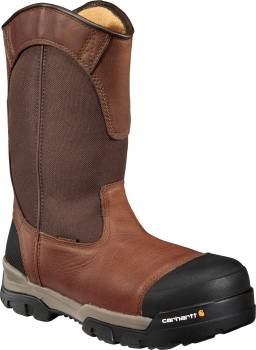 Bota de 10ápulgadas EH WP con puntera de material compuesto, marrÝn de hombre Carhartt CME1355 Ground Force