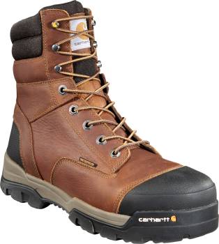 Bota de 8ápulgadas EH WP con puntera de material compuesto, marrÝn de hombre Carhartt CME8355 Ground Force