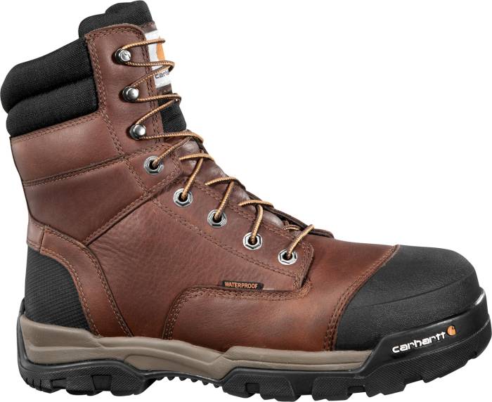 alternate view #2 of: Bota de 8ápulgadas EH WP con puntera de material compuesto, marrÝn de hombre Carhartt CME8355 Ground Force