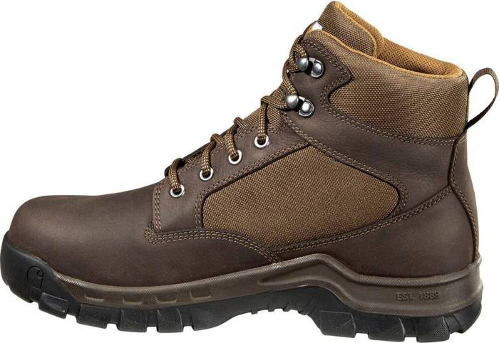 alternate view #3 of: Carhartt CMFF6213M Rugged Flex, Men's, Brown/Chocolate Brown, Steel Toe, EH, WP, 6 Inch Work Boot