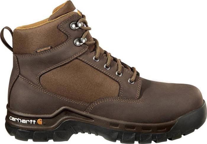 alternate view #2 of: Carhartt CMFF6213M Rugged Flex, Men's, Brown/Chocolate Brown, Steel Toe, EH, WP, 6 Inch Work Boot