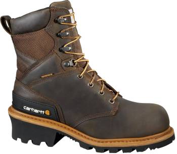 Carhartt CML8360 Men's, Brown, Comp Toe, EH, WP, 8 Inch, Climbing, Work Boot