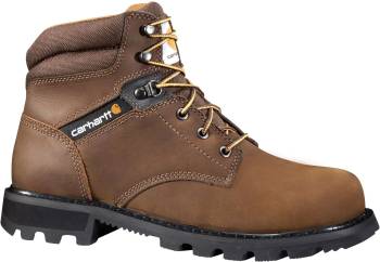 Bota de trabajo Carhartt CMW6274 Traditional Welt, para hombre, marrÝn, con puntera de acero, EH, impermeable, 6 pulgadas