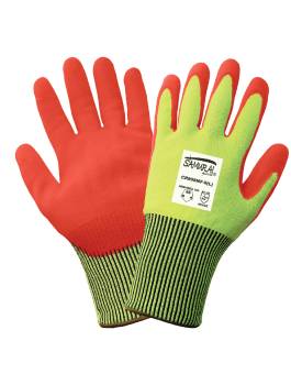 Guantes de trabajo resistentes a cortes y roturas, amarillo/verde Hi Vis, unisex, Global CR998MF Samurai Tuffalene