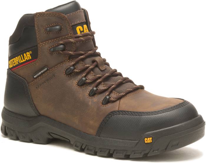 view #1 of: Caterpillar CT90977 Resorption, Men's, Brown, Comp Toe, EH, WP, Hiker, Work Boot