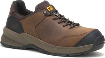 Zapato de trabajo antideslizante, bajo, atlÒtico, marrÝn, EH con puntera compuesta para hombre Caterpillar CT91350 Streamline 2.0