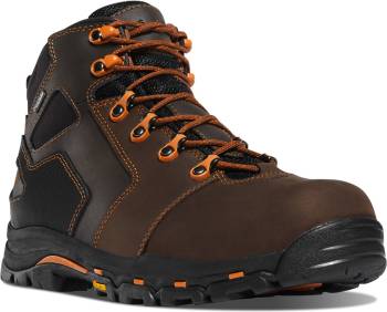 Bota de trabajo para senderismo impermeable EH con puntera de material compuesto marrÝn/naranja de hombre Danner DA13860 Vicious